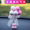 thumbnail image 2 of Colorful Car Interior Decor Shaking Head Spring Balloon Shaped Ornaments Gift Toy, 2 of 8