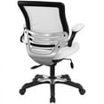 thumbnail image 3 of Hawthorne Collection Faux Leather Mesh Office Chair in White, 3 of 4