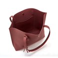 thumbnail image 7 of AUDeals Women Pebbled PU Leather Tote Bag, Solid Color Minimalist Shoulder Purse, Large Capacity Tassel Handbag for Daily Travel Commute, 7 of 7