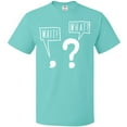 thumbnail image 3 of Inktastic Funny Wait What? Comma and Question Mark T-Shirt, 3 of 5