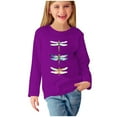 thumbnail image 2 of Bnwani Long Sleeve Toddler Shirts Boys Crew Neck Casual Cute Tops 9 Years, 2 of 5