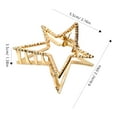 thumbnail image 2 of unbranded 2Ud Pasadores Dorados Para Mujer Clips De Metal Para Peinados, 2 of 8