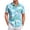 Sky Blue, variant on HAJWOH 2026 Summer Hawaiian Shirt for Men Casual Button Down Short Sleeve Summer Beach Shirts Loose Fit Floral Print Tropical Tops