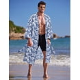 thumbnail image 3 of COOFANDY Men's Lightweight Kimono Robe Japanese Bathrobes Open Front Long Cardigan Cloak with Belt, 3 of 4