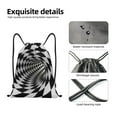 thumbnail image 4 of Kuqiui 3D Vortex Illusion Print Drawstring Backpack Drawstring Bags,Draw String Back Bag Drawstring Bags for Sports,Gym,Travel,Swimming,Beach, 4 of 8
