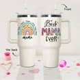 thumbnail image 3 of Mothers Day Birthday Gifts from Daughter,Gifts for Mom,40 oz Mama Tumbler with Handle Lid and Straw, Best Mama Ever Vacuum Insulated Travel Coffee Mug CupTumbler, 3 of 6