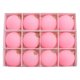 thumbnail image 1 of Adornos de bolas de Navidad de terciopelo Paquete de 12 | Adornos colgantes decorativos de plástico marrón flocado de 2.4" | Duradero, fácil de colgar, textura elegante | Decoración de árbol de, 1 of 5