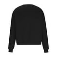 thumbnail image 7 of HAiming Men's Crewneck Sweatshirts Solid Color Long Sleeved Pullover Tops Fall Winter 2025 Trendy Casual Loose Blouse, 7 of 7