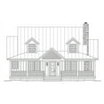 thumbnail image 2 of 763-12749: Traditional Country 3 Bed, 4 Bath Luxury Home Plan, 1990 Sq Ft: Full Blueprints with License to Build by Home Plan Marketplace - Lesuto, 2 of 16