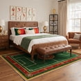 thumbnail image 5 of GENIMO 2'x7' Runner Rug, Washable Rug Non Slip Soft Vintage Emerald Shield Crest Hallway Runner for Kitchen Entryway Laundry Room, Vintage Emerald, 5 of 8