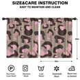 thumbnail image 2 of Blackout Kids Curtains,Brown and Pink Of Leopard Print Childrens Insulated Curtains Set Of 2,Bedroom Essentials,Toddler Room Decor 52"x63", 2 of 5