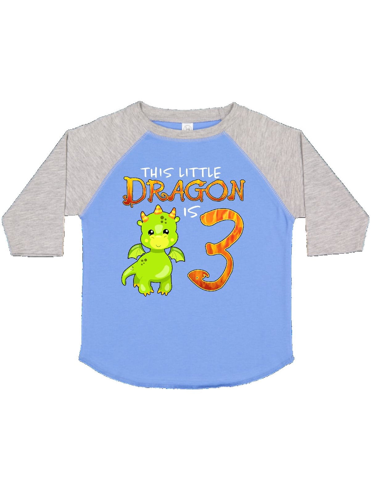 inktastic 3rd Birthday Outfit Girl Dragon Toddler T-Shirt
