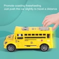 thumbnail image 5 of Hislaves 1Pc School Bus Toy Simulated Fall-resistant Plastic Inertial School Bus Toy for Boy,Purple, 5 of 9