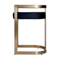 thumbnail image 2 of Butler Specialty Company Clarence Faux Leather 22" Dining Stool - Black / Gold, 2 of 5
