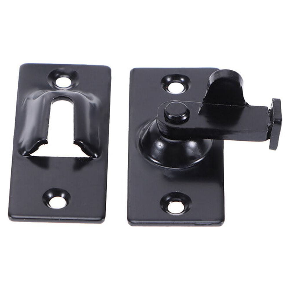 TAILTOSS Safety Door Lock 90 Degree Design Durable Black Latch for Home Security