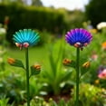 Curated visual reference: Gallery Detail: Caramart Vibrant 4Pcs Metal Flower Feeder Stakes