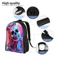 thumbnail image 5 of Fotbe Neon Skull With Milkshake Travel Laptop Backpack, Business Slim Sturdy Laptops Backpack, Water Resistant College School Computer Bag Gift for Men & Women Fits 15.6 Inch Notebook, 5 of 8