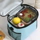 thumbnail image 5 of Lonchera para hombres y mujeres | Bolsa térmica superaislada para alimentos | Nevera portátil reutilizable | A prueba de fugas | Correa ajustable para el hombro | Azul marino | 9.84x7.87x6.88, 5 of 9