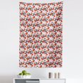 thumbnail image 1 of Tangerine Tapestry, Abstract Repeating Pattern with Mandarins on Leafy Branches, Fabric Wall Hanging Decor for Bedroom Living Room Dorm, 5 Sizes, Blush Charcoal Grey, by Ambesonne, 1 of 1