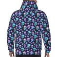 thumbnail image 5 of Hoodies for Men - pink blue Skull flower Long Sleeve Comfrt Men'S Fashion Hoodies & Sweatshirts, Sweatshirts for Men Hoodies Pullover Clothing Clothes with Pouch, 5 of 7