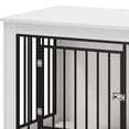 thumbnail image 3 of ModFusion 38" Iron and Wood Dog Cage Furniture – Stylish Pet Crate, End Table & TV Stand (Indoor Furniture), 3 of 10