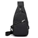 thumbnail image 1 of Shoulder Bag For Men, Chest Bag With Usb Charging And Headphone Port, Travel Backpack (black), 1 of 4