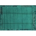 thumbnail image 1 of Ahgly Company Machine Washable Indoor Rectangle Abstract Turquoise Blue Modern Area Rugs, 2' x 3', 1 of 4