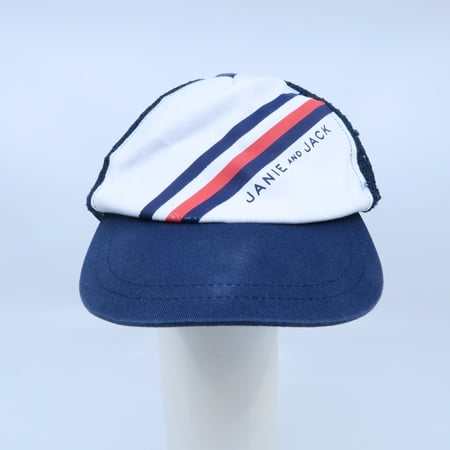 

Pre-owned: Janie and Jack Boys White | Navy Hat size: 12-24 Months (Fair)