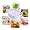 thumbnail image 4 of Fiambrera con calefacción eléctrica Calentador de alimentos portátil Bento Box 2 en 1 Fiambrera con calefacción para el coche Oficina en casa 12V 220V Sunnimix contenedor de almuerzo portátil, 4 of 8