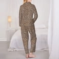 thumbnail image 6 of Wukai Leopard Print-2 Print Women's Pajama Set - Soft Long Sleeve Sleepwear for Comfort and Style-Medium, 6 of 9