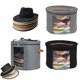 thumbnail image 2 of Caja de almacenamiento de sombreros, portátil, para ropa, bufandas, juguetes para niños, estuche de almacenamiento a prueba de polvo, correa de hombro ajustable, caja de sombreros plegable emergente, 2 of 5