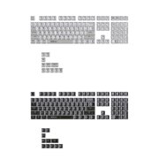 Only Keycap, Backlit Crystal Translucents Keycap 132Pcs MDAs Profile Thicken Keycaps for 61/62/68/71/81/84/