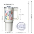 thumbnail image 3 of 1pc Aunt 40oz Tumbler with Straw & Handle - Insulated Stainless Steel Cup | Holiday Gift for Man Women (Christmas, Valentine's, Birthday), 3 of 5