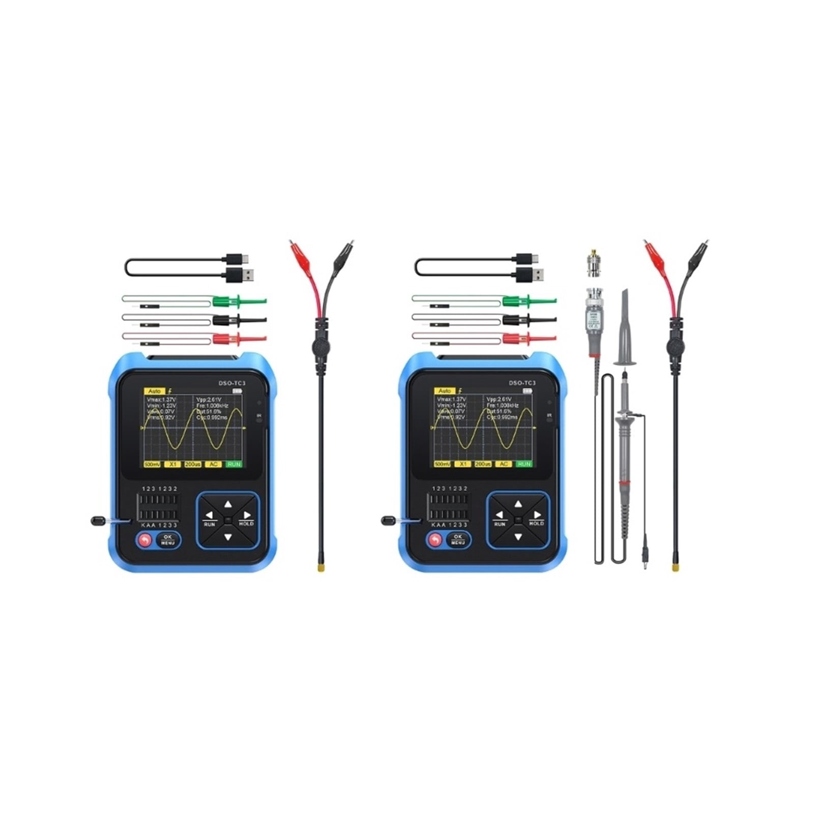 3-in-1 Transistor Tester&Digital Oscilloscope DDS- Signal Generator LED Backlit Dropship ,Professional Designed