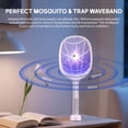 thumbnail image 5 of HIBIBUD 2026 New Electric Fly Swatter Racket 2 Pack,2 in 1 Bug Zapper with Usb Rechargeable Base,4000 Volt Mosquito Killer with 3-Layer Safety Mesh for Pest Insect Control for Indoor,Backyard,Camping, 5 of 7