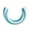 Blue, variant on U-Shaped Striped Inflatable Float, Swimming Water Lounge Floating Raft Blue