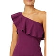 thumbnail image 4 of Lilly Pulitzer Bordeaux Dress Women's 4 Purple Ruffle One Shoulder Sheath ERK938, 4 of 5