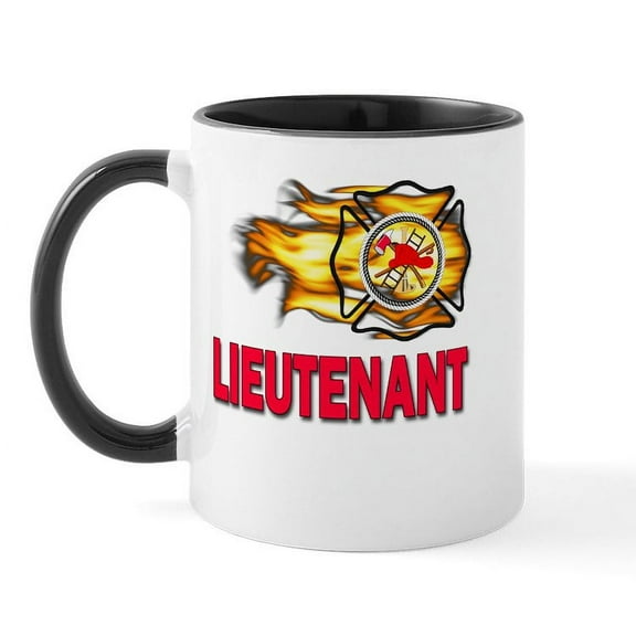 CafePress - Fire Department Lieutenant Mug - 11 oz Ceramic Mug - Novelty Coffee Tea Cup