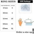 thumbnail image 7 of Black Stainless Steel Rings for Men 6pcs Mens Rings Band Fidget Ring Cool Spinner Rings for Men, 7 of 7