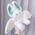 thumbnail image 4 of Juguete de peluche de conejo de murciélago Kawaii creativo para niños, lindo conejito de dibujos animados con alas, muñeco de peluche, almohada de Animal de peluche para niños, regalo de cumpleaños, 3, 4 of 5