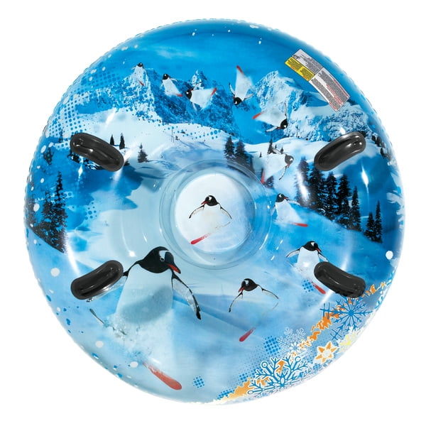 Clear//White//Blue 50 Diameter Pipeline Sno Penguin Inflatable Snow Tube