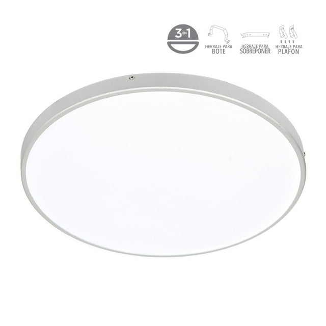 Lampara Led Plafon 12w Techo Ptlled-01rd/12w/65