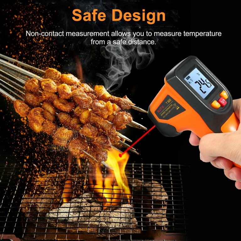 NJTY Infrared Thermometer Non- Digital Temperature -50°C~600°C  (-58°F~1112°F) IR Thermometer for Industrial, Kitchen Cooking, Automotive,  Not for Human Body Temp 