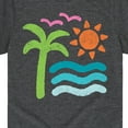 thumbnail image 3 of Instant Message - Abstract Beach Scene - Youth Short Sleeve Tee, 3 of 6