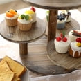 thumbnail image 5 of 5 Tier Round Cupcake Tower Stand for 60 Cupcakes Wooden Cake Stands Farmhouse Tiered Tray Decor Cupcake Display for Birthday Graduation Baby Shower Tea Party and Wedding, 5 of 7