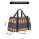 thumbnail image 3 of Fotbe Mardi Gras4 Bolsa de Viaje con Estampado, Bolsa de Fin de Semana para Mujer con Compartimento para Zapatos, Bolsa de Gimnasio con Bolsillo Húmedo, 3 of 7