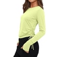 thumbnail image 5 of hotojiny Rash Guard for Women UPF 50+ UV Sun Protection Swim Shirt Beach Surfing Long Sleeve Shirts for Women with Thumb Hole, 5 of 6