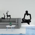 thumbnail image 2 of Escultura de figura de reno de resina, estatua creativa de pensador abstracto, artesanía para sala de estar, estudio, balcón, decoración, regalo, 2 of 8