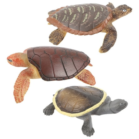 Turtle Model Mariposas Decorativas Para Pared Puzzle Toys Child 3 Pcs Small Desktop Plastic Animal Childrens