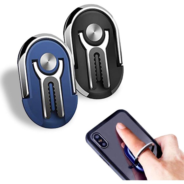 Support de Cellulaire Multifonction, Support de Bague de Téléphone, Rotation à 360 Degrés Support de Téléphone pour Voiture Maison 2 Multi E
